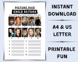 Although different pub quizzes can cover a range of formats and. Printable Picture Quiz Child Actors Pub Quiz Picture Round Etsy