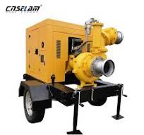 High Efficiency Mobile Trailer Type Self Priming Pump Unit