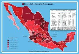 Las Economias De Los Estados De Mexico Comparadas Con Paises Paises Economia Y Mexicano