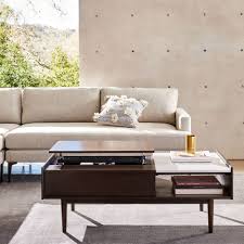 Mid Century Pop Up Storage Coffee Table Dark Mineral Coffee Table With Storage Coffee Table West Elm Coffee Table