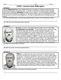 Ancient Greek Philosophers Dbq By Resources From Mrs Mccauley Tpt