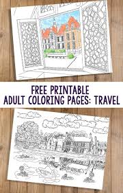 Adult coloring pages are a fun way for kids of all ages to develop creativity, focus, motor skills and color recognition. Free Printable Adult Coloring Pages Travel