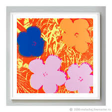 36 x 36 inches (91,4 x 91,4cm) images size: Andy Warhol Poster Andy Warhol Flowers Reprint Museum Quality Kupit Na Yarmarke Masterov M1hyocom Pictures Moscow