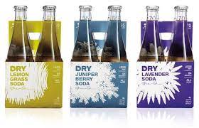 Dry Soda Here The Primary Packaging Is Simple It Is Just A Bottle Of Glass With A Standard Shape Creative Packaging Design Glass Packaging Beverage Packaging
