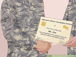 How To Become A Warrant Officer 12 Steps With Pictures