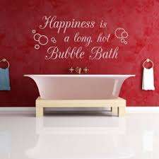 My transolid shower uses the interlocking panels on the back wall. Wall Decals For Bathrooms Bathroom Wall Art Stickers