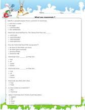 Learn some facts about animals on this pdf printable worksheet, diet, reproduction etc. Grade 6 Science Worksheets