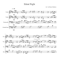 In order to continue download or access full sheet music of fly against the night violin piano you need to signup. Silent Night Sheet Music For Violin Cello Contrabass Mixed Quartet Musescore Com