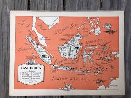 Indonesia Map Print Retro Wall Decor Vintage Map Art Map Wall Art Print Old Map Illustration Travel Wall Map Java Map Wall Art Map Art Cartoon Map