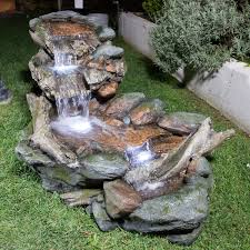 Looking for the best patio garden pictures, photos & images? 2 Tiered Wall Water Fountain Feature With Lights Outdoor Patio Garden Decor Yard Yard Garden Outdoor Living Items Outdoor Fountains