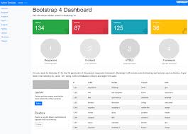 best free and premium bootstrap 4 admin dashboard templates