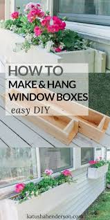If you are concerned with the exterior home windows then going with some window planter boxes will be a great idea to bring natural decors vibes! Easy Flower Window Box Diy Katusha Henderson Blog Window Boxes Diy Window Box Flowers Flower Window Boxes Diy