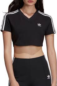Womens Black Adidas Crop Top Adidas Originals Women S Adicolor Cropped T Shirt Size Small Black Adidas Originals Women Crop Top Outfits Cool Outfits