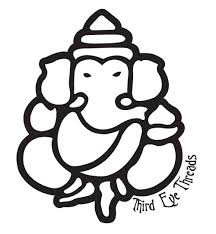 Artistic Ganpati Photo Black And White Very Graphic But Kinda Mean Eyes Black And White Painting Acrylic Painting Diy Ganesh