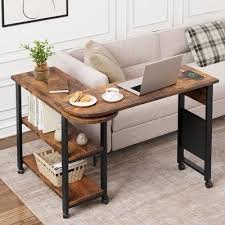 Garvee Rotating Sofa Side Table With