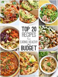 21 simple healthy recipes with only three ingredients. Top 20 Recipes For Eating Healthy On A Budget Healthy Budget Healthy Eating Healthy Recipes