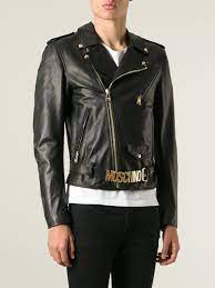Moschino Biker Jacket Nugnes 1920 Farfetch Com Jackets Biker Jacket Biker