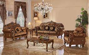Samara Classic Brown Velvet Crystal Tufted Sofa Loveseat W Cherry Finish Traditional Living Room Furniture Brown Living Room Decor 3 Piece Living Room Set
