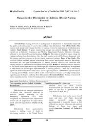 Gastroenteritis, also known as infectious diarrhea and gastro, is inflammation of the gastrointestinal tract—the stomach and intestine. Pdf Management Of Dehydration In Children Effect Of Nursing Protocol