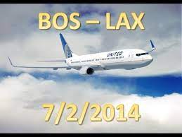 How long is a flight from boston to los angeles. United Airlines Flight From Boston To Los Angeles Youtube
