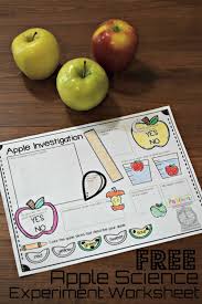 Free Apple Science Experiment Worksheet Free Science Printables In This Ea Apple Science Experiments Kindergarten Science Experiments Free Science Worksheets