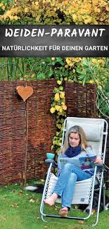 Steckparavent Weide Kaufen Bei Meingartenversand De Naturzaun Gartenecke Garten