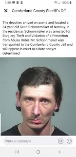 Sean Schoonmaker of Norway is facing charges after police say he broke into  the home, ate some food, took a candlelit bath, and rearranged family  photos.