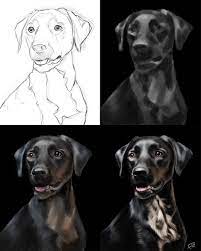 Art With Flo On Instagram Dog Portrait In Procreate The Fully Narrated 2 Hour And 40 Digital Painting Tutorials Digital Art Illustration Painting Tutorial