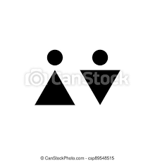 Check our collection of bathroom clip art symbol, search and use these free images for powerpoint presentation, reports, websites, pdf, graphic design or any other project you are working on now. Man And Woman Triangle Icon Vector Toilet Symbol Male And Female Sign For Restroom Girl And Boy Wc Bathroom Pictogram Man Canstock