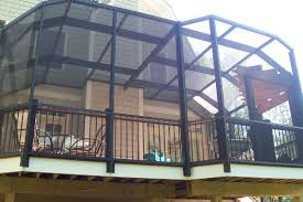Screen Deck Or Porch Screened In Deck Outdoor Renovation Deck Enclosures