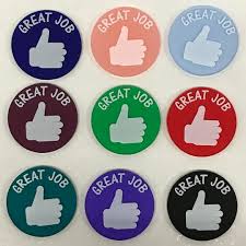 Childrens Reward Tokens Reward Chart System Good Behaviour Incentive Great Job Token X 10