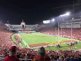 los angeles memorial coliseum section 216 home of usc