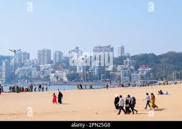 A VIEW OF CHOWPATTY BEACH, MUMBAI ...