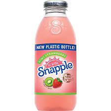 Made by the snapple beverage . Snapple Juice Drink Kiwi Strawberry Bottle 16 Fl Oz Safeway