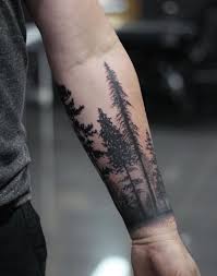 Amazing Forest Tattoo Design You Must Try It 04 Tree Sleeve Tattoo Cuff Tattoo Cool Forearm Tattoos
