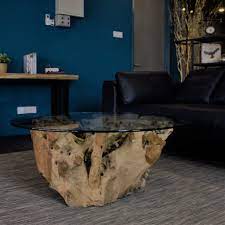 We work with one aim in mind: Teak Root Coffee Table With Glass Top Masons Home Decor