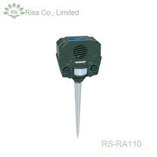 Use the sonic repeller setting or adjust so it is completely quiet inaudible to humans. Solar Ultrasonic Animal Repeller Motion Sensor W