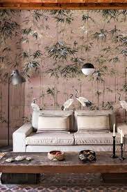 Printed to high quality standard or premium luxury papers, our original wallpaper murals are supplied to your dimensions. Chinoiserie Wallpaper Mural Garzas Rose Pink Rockett St George