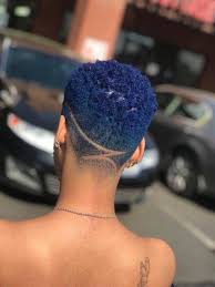 Dark Blue Hair Color Ideas And Images Natural Hair Styles Tapered Hair Short Natural Hair Styles