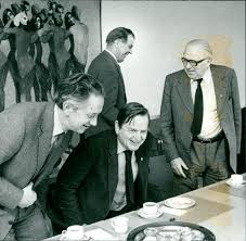 Sten Andersson, ThorbjÃ¶rn FÃ¤lldin, Olof Palme and Gunnar StrÃ¤ng at