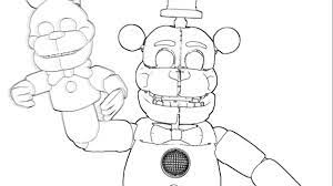 Freddy fazbear coloring page unique freddy fazbear coloring page. Funtime Freddy Coloring Pages Page 1 Line 17qq Com