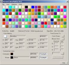 The Known Colors Palette Tool Final Revision Hopefully Codeproject