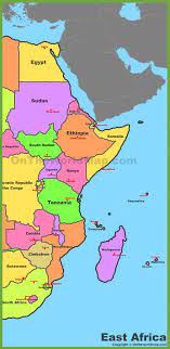 Map Of East Africa Africa East Africa Africa Map