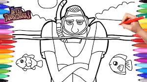 Dracula is the hotel owner. How To Draw Dracula Hotel Transylvania 3 Summer Vacation Hotel Transylvania 3 Coloring Pages Youtube