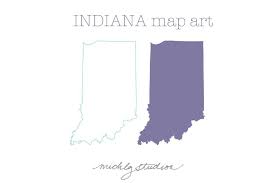 Indiana Vector Png Map Clipart Indiana Map Clip Art Map Art