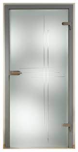 Get contact details & address of companies manufacturing and supplying glass doors, interior glass door, hi tech glass doors across india. Office Frosted Glass Door Clear Lines Design Contemporary Interior Doors By Glass Door Us Houzz
