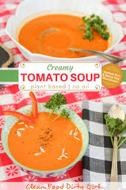 Creamy Tomato Soup Recipe Vegan Tomato Soup Creamy Tomato Soup Healthy Filling Snacks