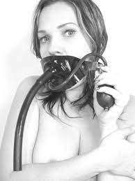 Latex MOUTH GAG on Headstrap w/ Tube / INFLATABLE / BLACK / Made in UK /  418a | eBay