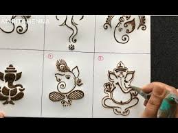 Henna Mehndi For Beginners How To Draw Lord Ganesha Best Online Mehendi Learning Tuto Engagement Mehndi Designs Basic Mehndi Designs Wedding Mehndi Designs