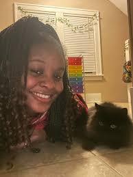 Hello Everyone, this is my cat Cloe, she is fierce!! 😽 She is sweet and  cuddly well only with me lol 😆 She does have her moments, like we all do ;)